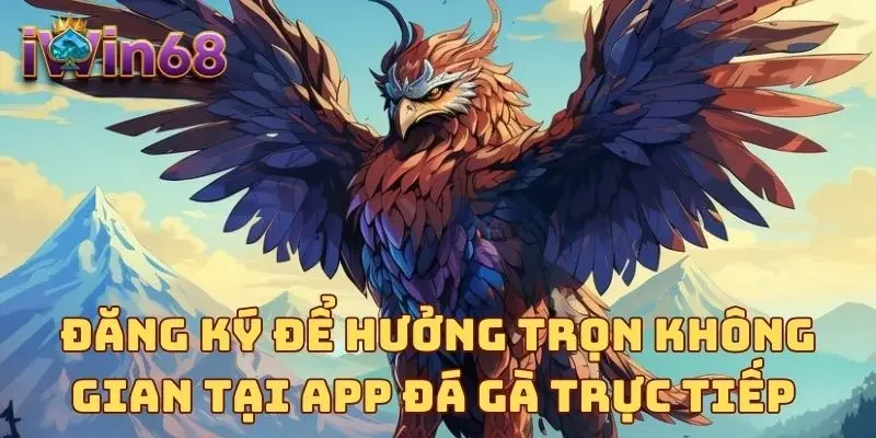 Đăng ký để hưởng trọn không gian tại app đá gà trực tiếp 